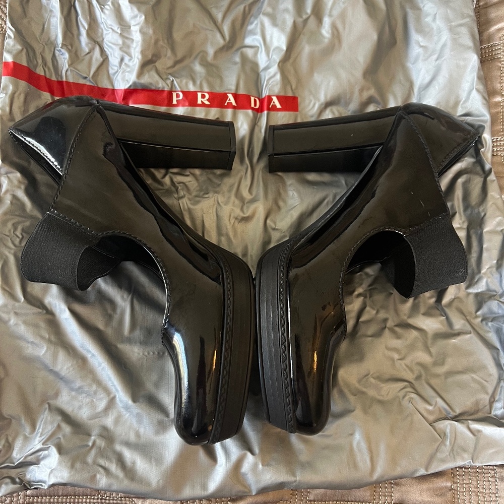 Prada patent leather heels